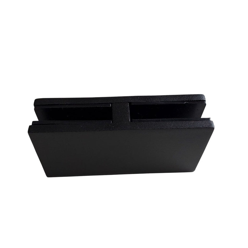 180 Degree Stainless Steel Glass Connector 12 mm - 1/2'' - Black - Gauthier De LaPlante