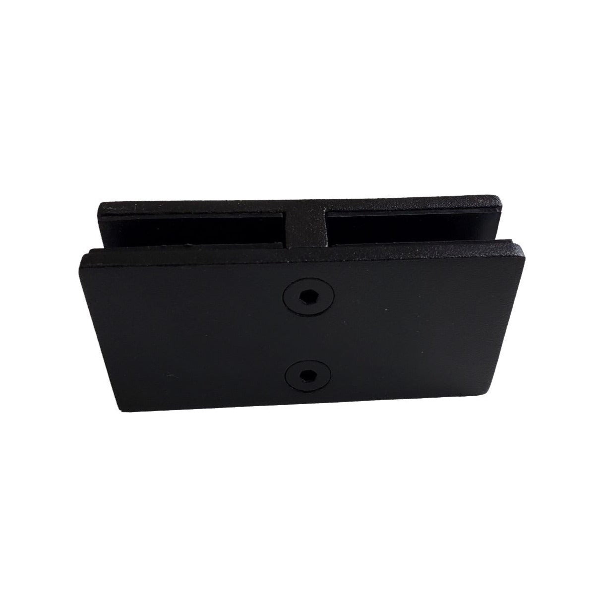 180 Degree Stainless Steel Glass Connector 12 mm - 1/2'' - Black - Gauthier De LaPlante