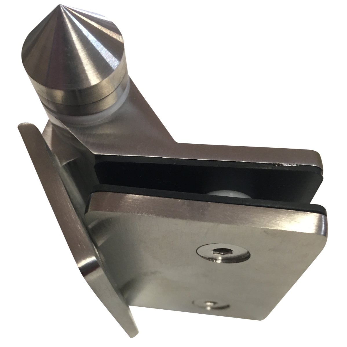 Heavy Duty Stainless Steel Spring Hinges - Glass to wall - Gauthier De LaPlante