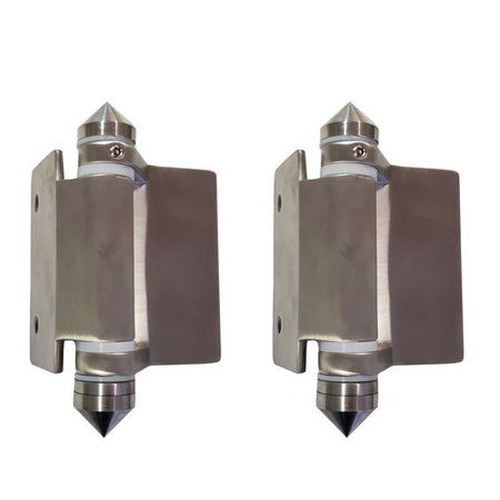 Heavy Duty Stainless Steel Spring Hinges - Glass to wall - Gauthier De LaPlante