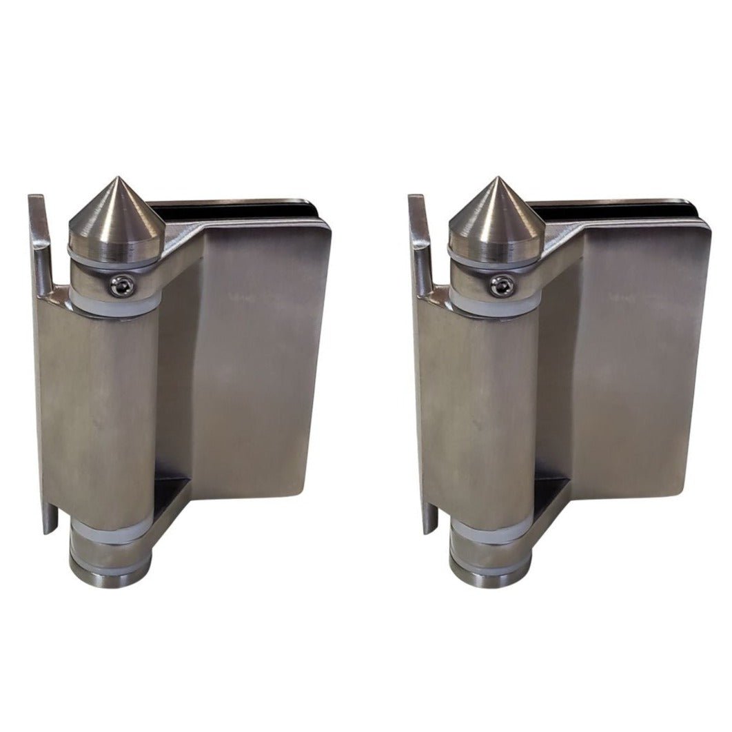 Heavy Duty Stainless Steel Spring Hinges - Glass to wall - Gauthier De LaPlante