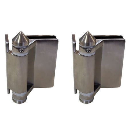 Heavy Duty Stainless Steel Spring Hinges - Glass to wall - Gauthier De LaPlante