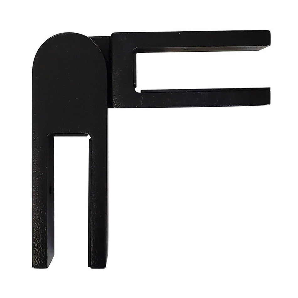 Stainless Steel Glass Connector - 1/2'' - Adjustable - Black - Gauthier De LaPlante