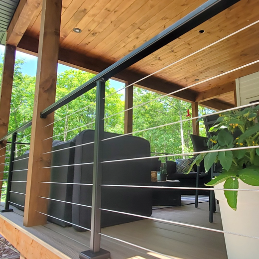 Cable Railing for Metal Post – Gauthier De LaPlante