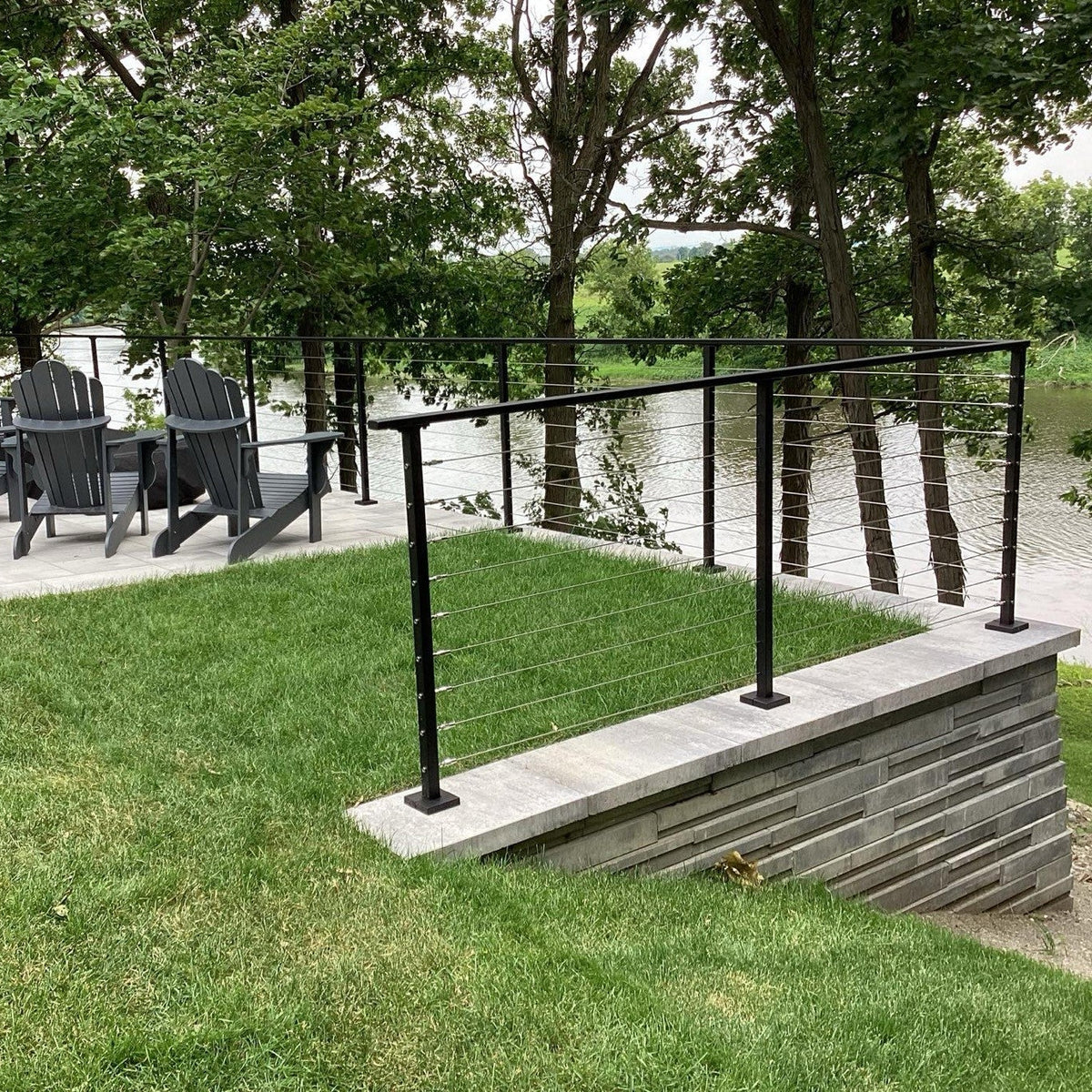 Classic Railing System Classic Cable Railing System - I - Metal Post – Gauthier De LaPlante