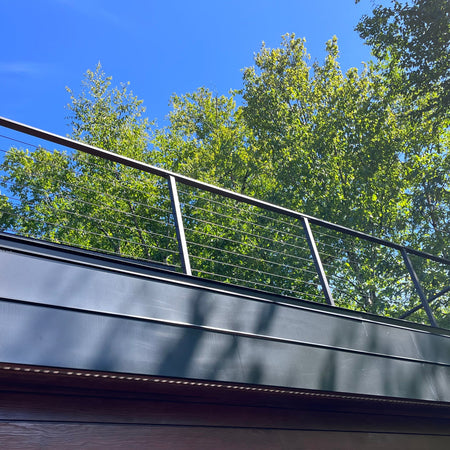 Classic Cable Railing System - I - Metal Post - Black - Gauthier De LaPlante