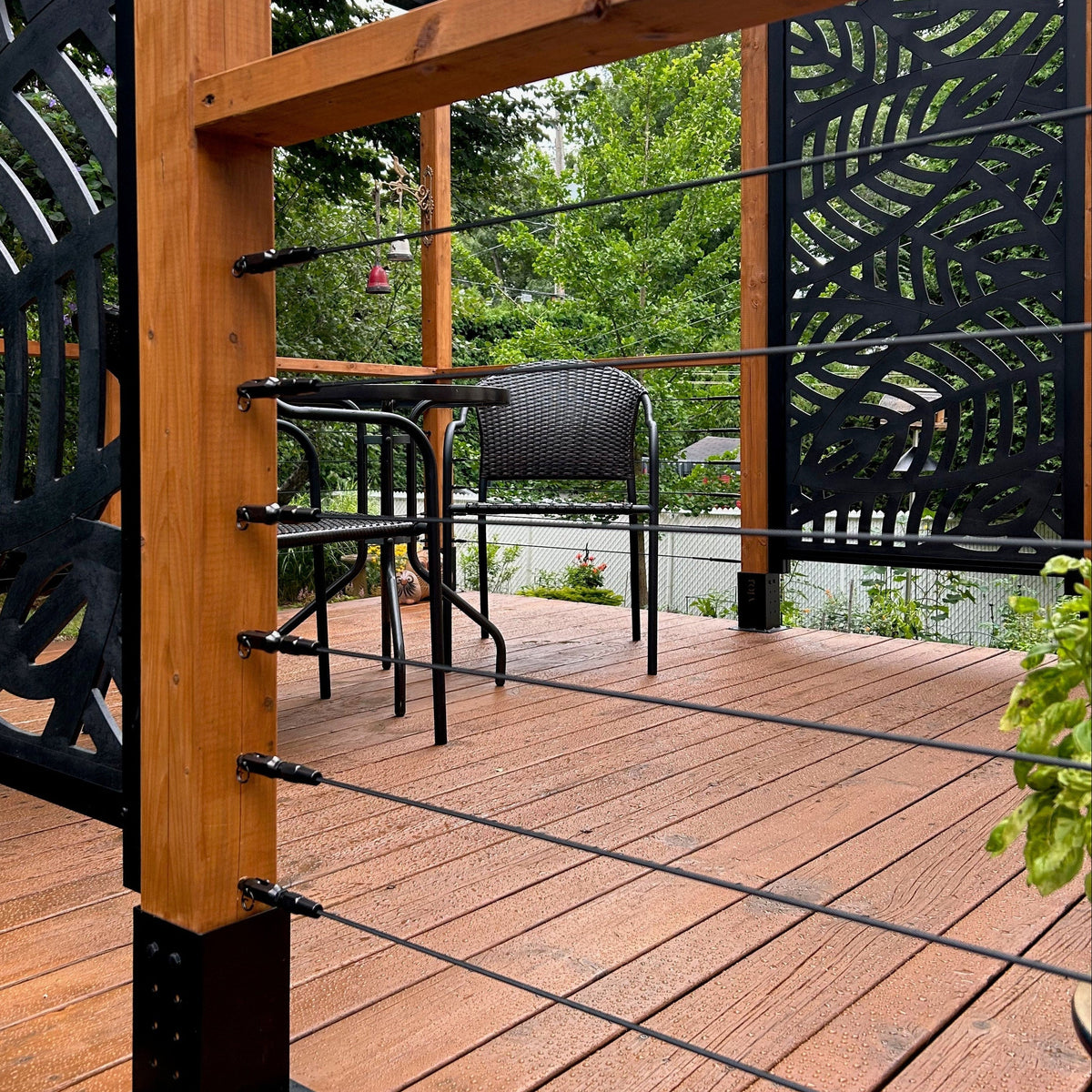 Classic Cable Railing System - I - Timber Post - Black – Gauthier De ...