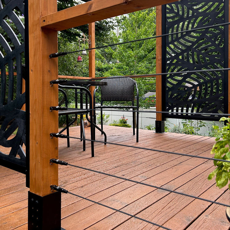 Cable Railing for Timber Post – Gauthier De LaPlante
