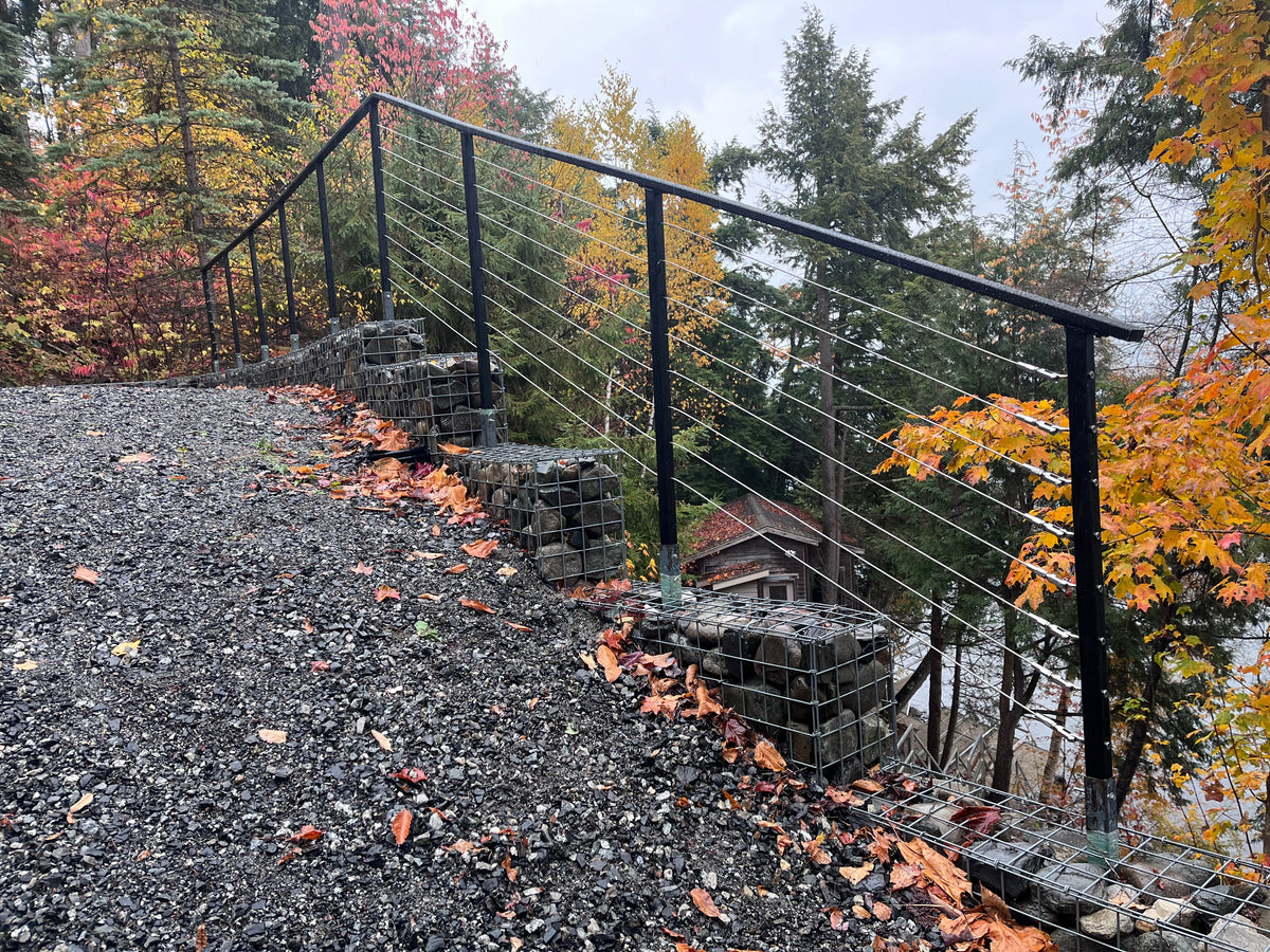 Classic Cable Railing System - II - Metal Post - Gauthier De LaPlante