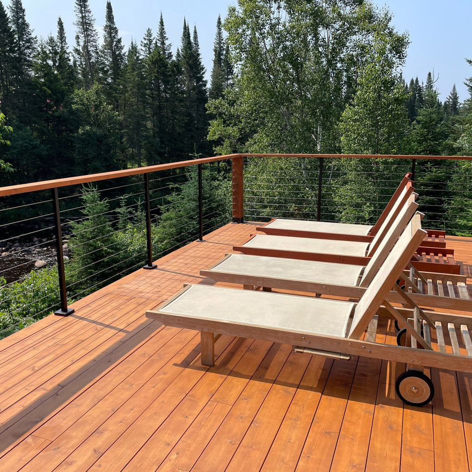 Classic Cable Railing System - II - Timber Post - Gauthier De LaPlante