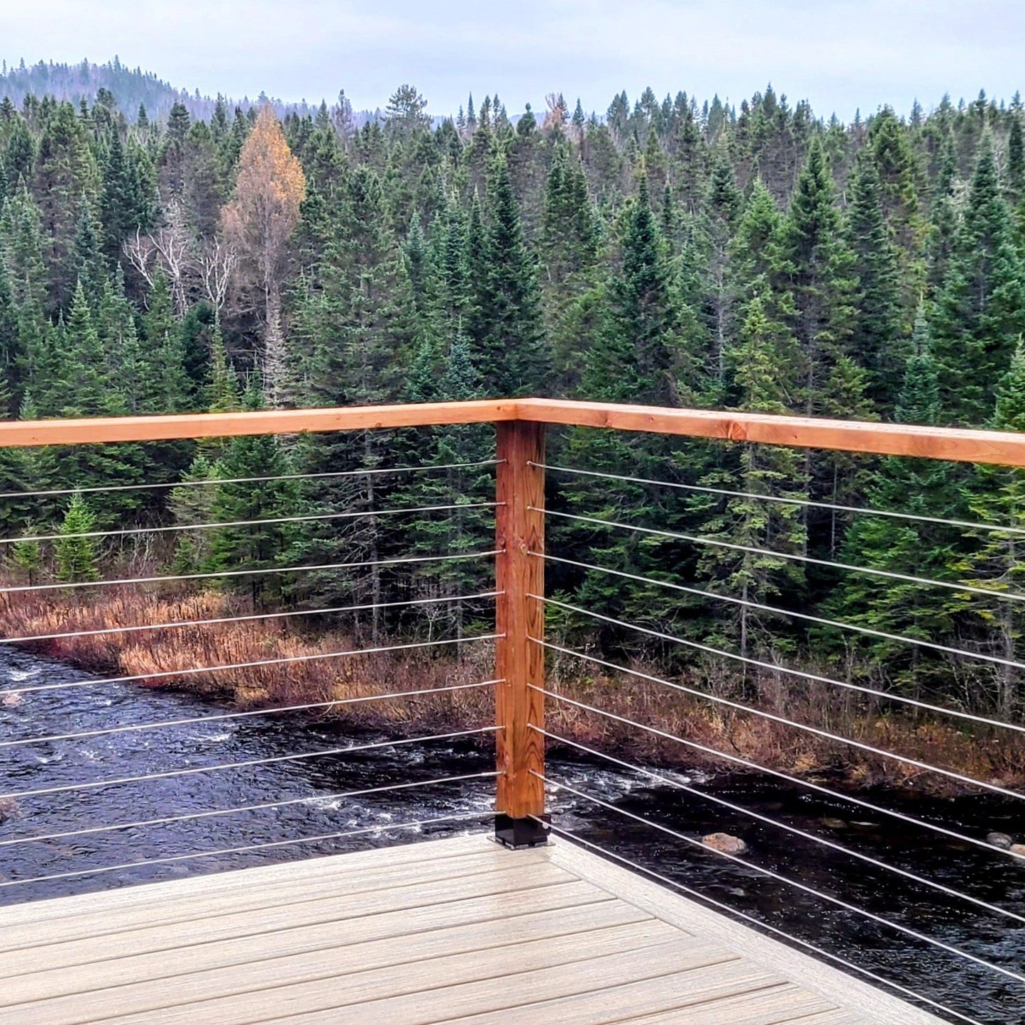 Marina Cable Railing System - I - Timber Post – Gauthier De LaPlante