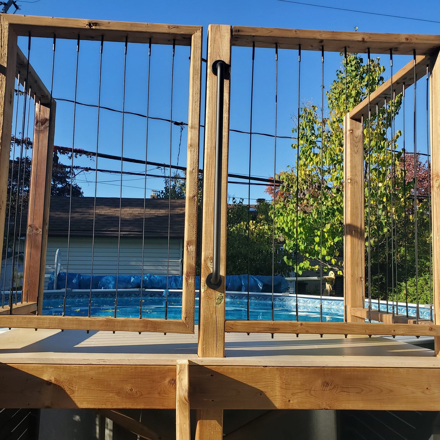 Marina Cable Railing System - I - Timber Post - Black – Gauthier De ...