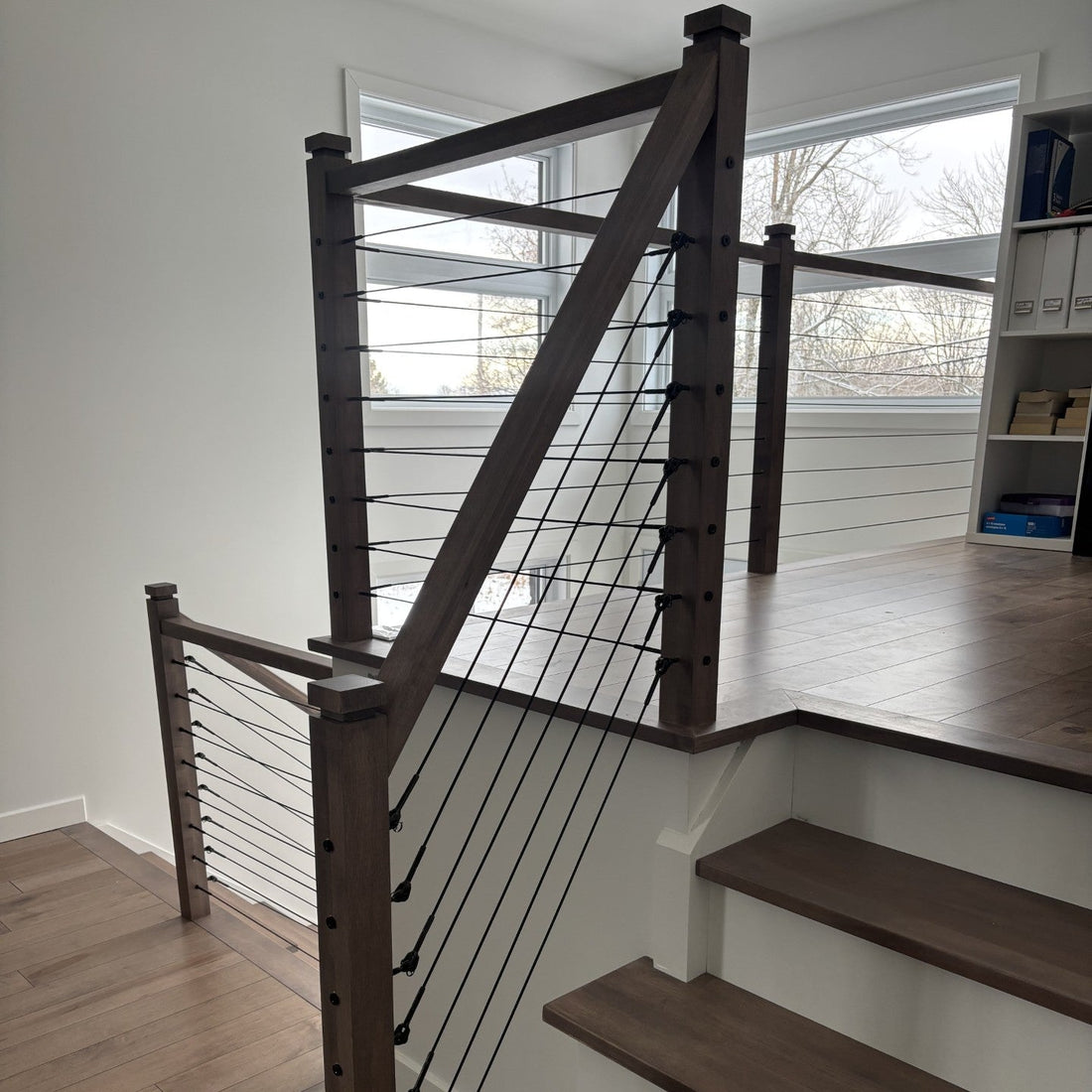 Marina Cable Railing System - II - Timber Post - Black – Gauthier De ...