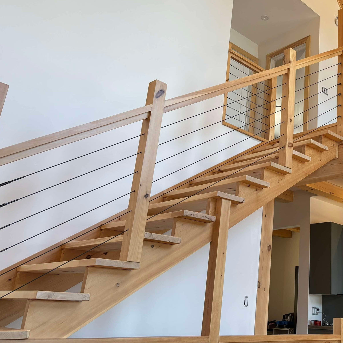 Nautica Cable Railing System - II – Timber Post - Black - Gauthier De LaPlante