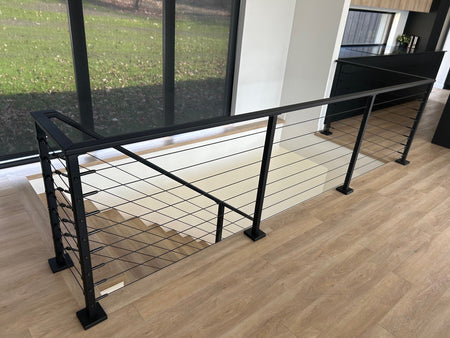 Swageless Stud Cable Railing System II – Metal Post - Black - Gauthier De LaPlante